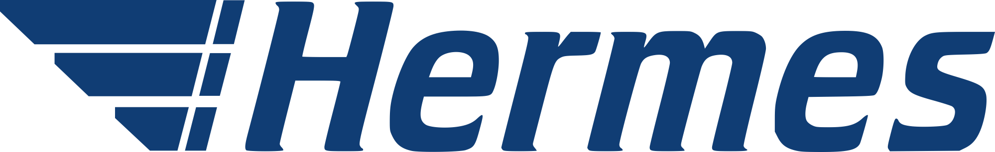hermes logo blue